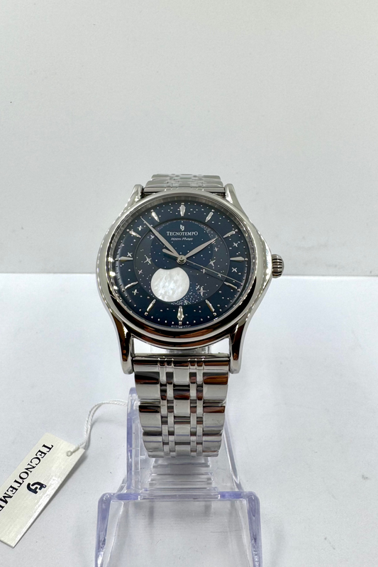 vista frontale orologio TecnoTempo Moon Phase Automatic