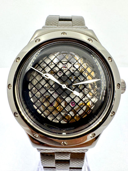 zoom del dial Orologio Swatch VATEL Automatico – Ref. YAB101G