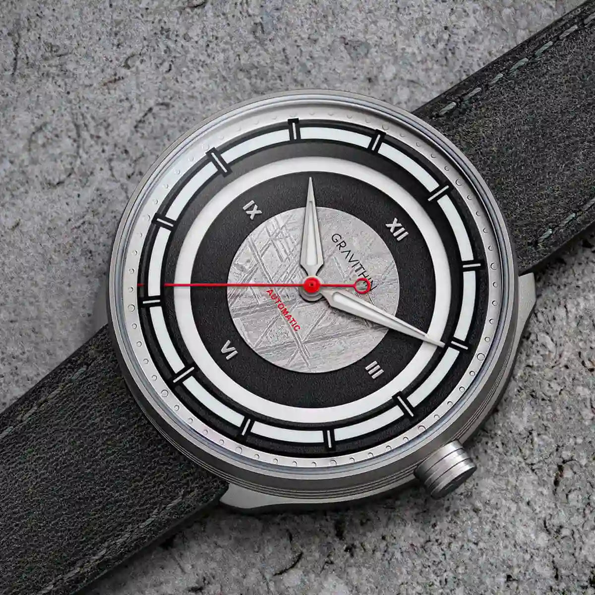 Gravithin Focuscope Silver Cosmo — Con cinturino in pelle