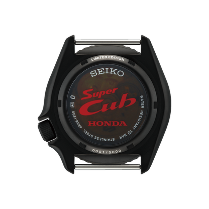 retro Seiko 5 Sport Super Cub Limited Edition fondello trasparente