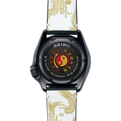 vista retro SEIKO 5 Mod. BRUCE LEE Limited Edition con fondello trasparente