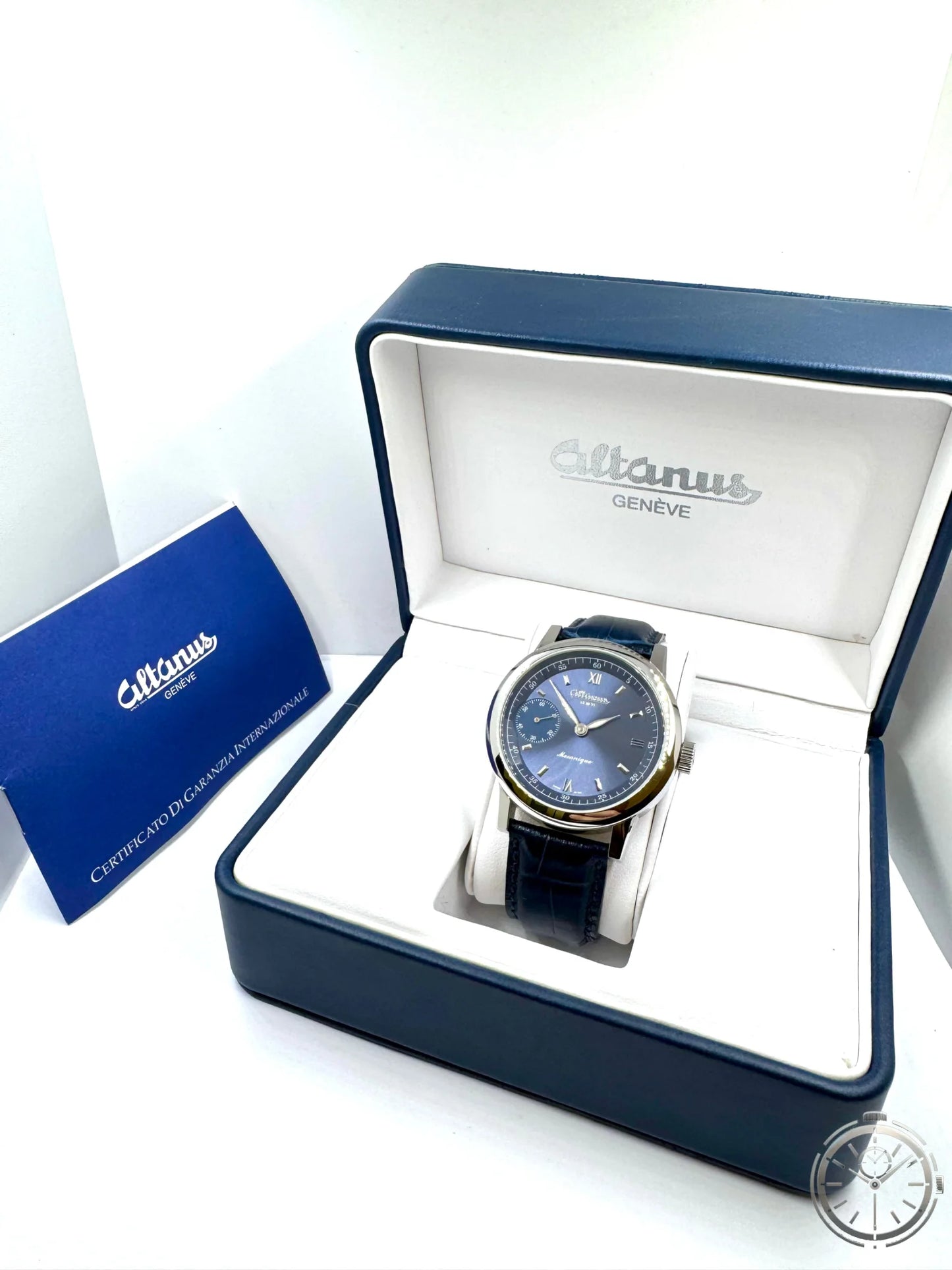 vista orologio Altanus Genève 7767 – Meccanico Swiss Made 42 mm nella confezione originale