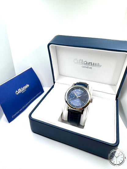 vista orologio Altanus Genève 7767 – Meccanico Swiss Made 42 mm nella confezione originale