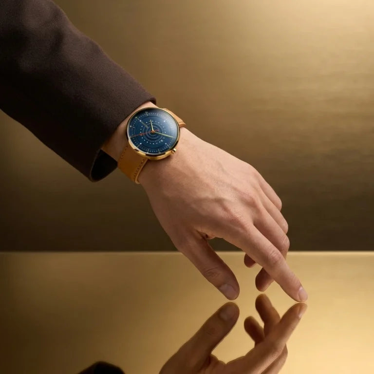 Gravithin Argo — 40 mm — Nuovo — Quadrante Blu - Cassa Oro