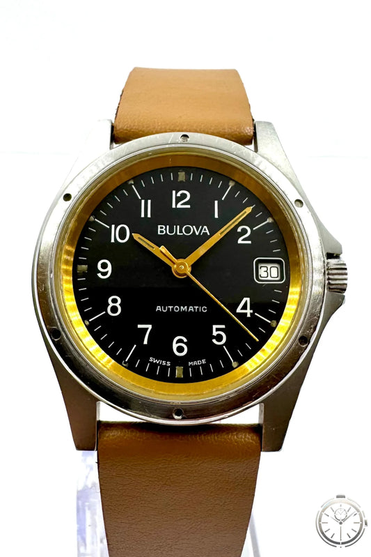 dettaglio quadrante orologio Bulova Automatic 7001 A703 – Swiss Made 34 mm