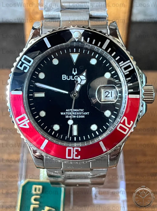 zoom quadrante Bulova Automatic 91910 SubMarine Pepsi