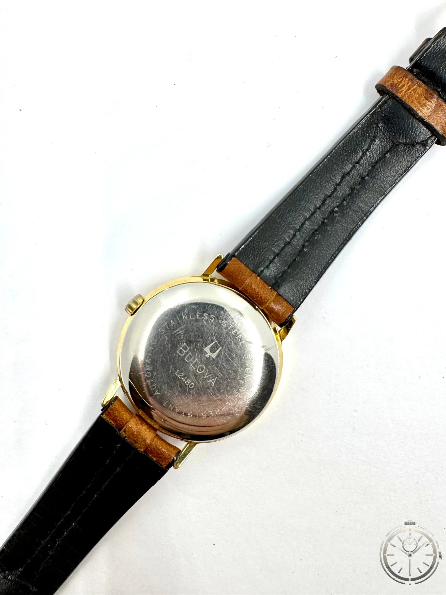 dettaglio fondello orologio Bulova Automatic Ref. 12480