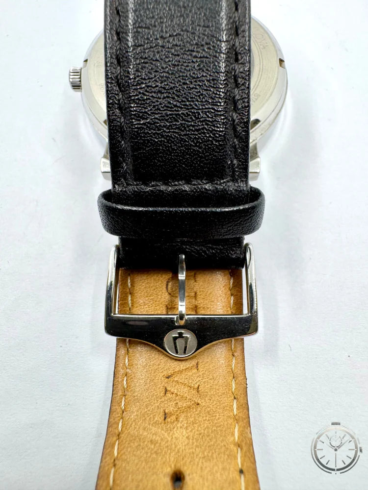 dettaglio Fibbia logata Orologio Bulova Clipper Open Heart Automatic