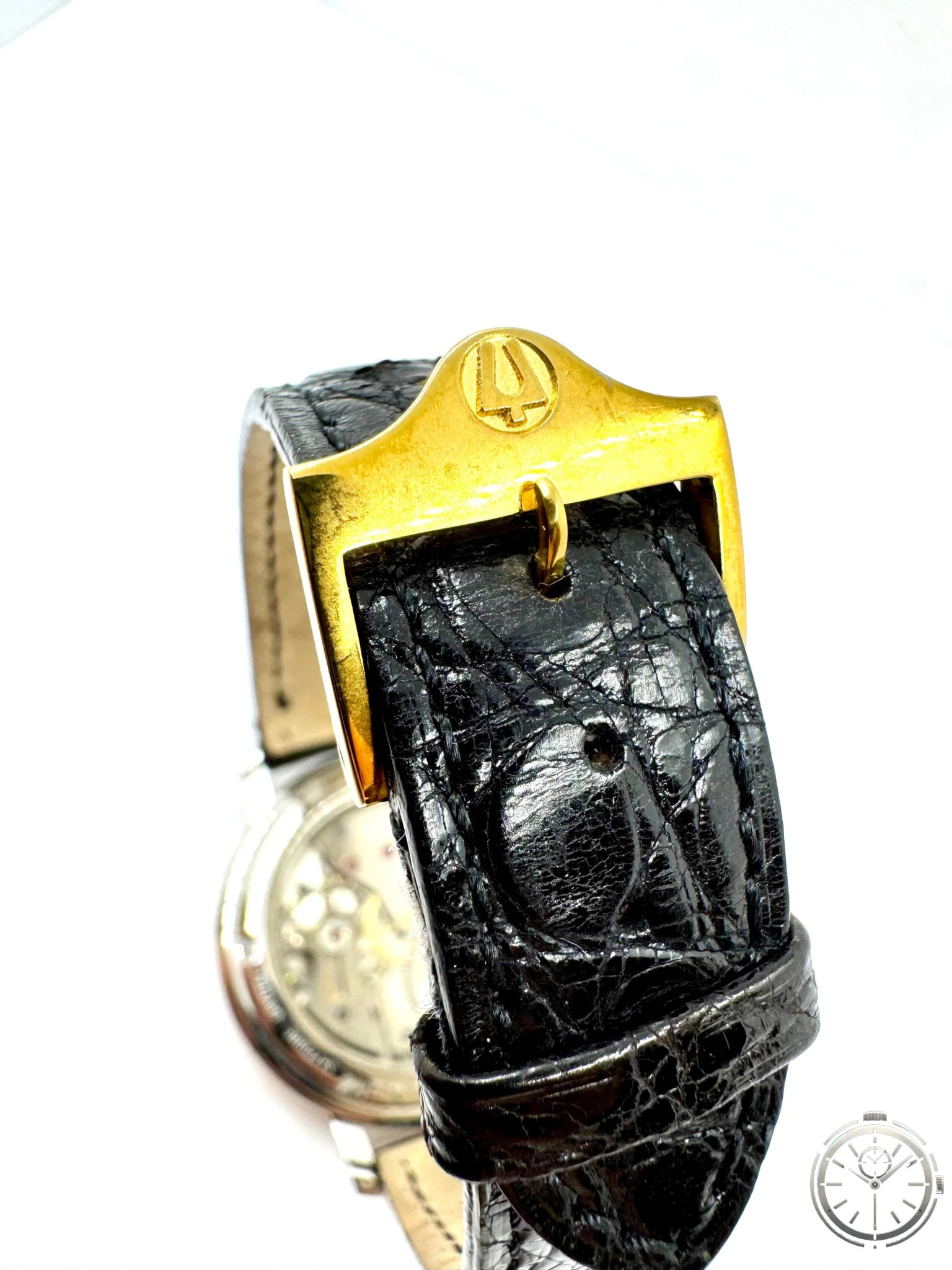 dettaglio fibia logata orologio Bulova Méchanique Limited Edition Ref. 4.187.4.0.30