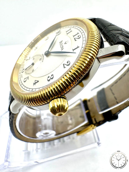 dettaglio lato corona orologio Bulova Méchanique Limited Edition Ref. 4.187.4.0.30