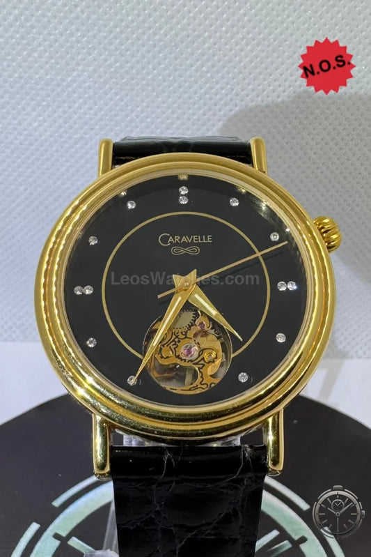 dettaglio quadrante Orologio Caravelle Open Heart