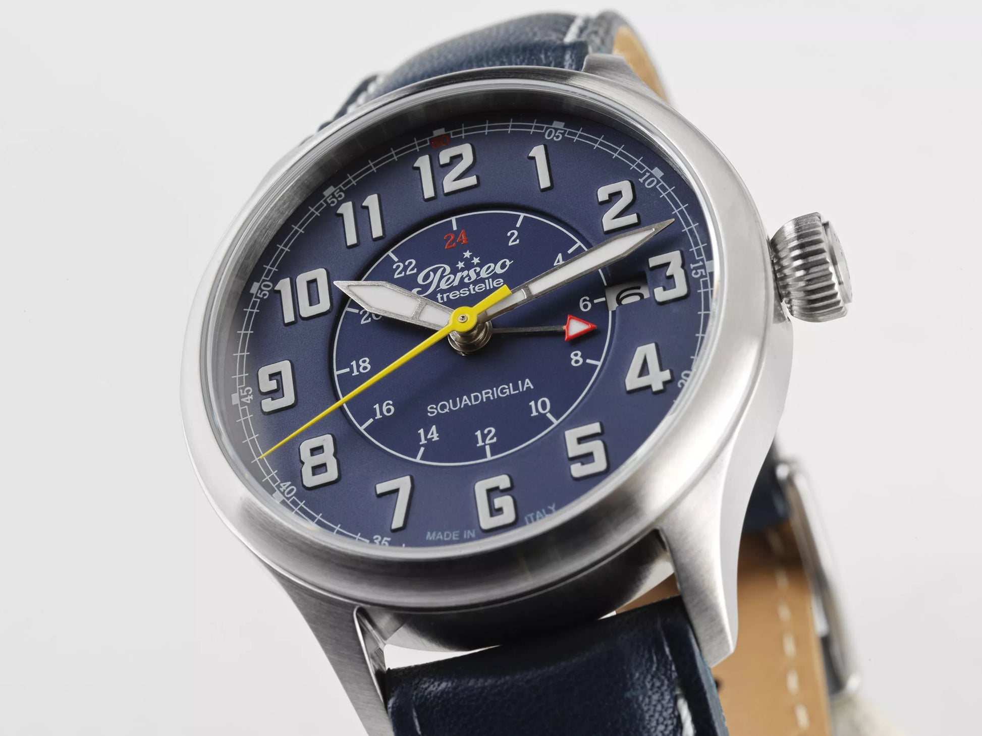 dettaglio quadrante Orologio Perseo Squadriglia GMT Automatic Ref. 11369