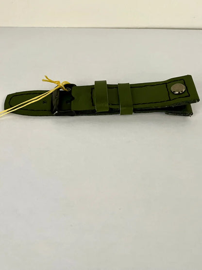 vista compatta Cinturino AVIATOR in pelle verde da 22mm