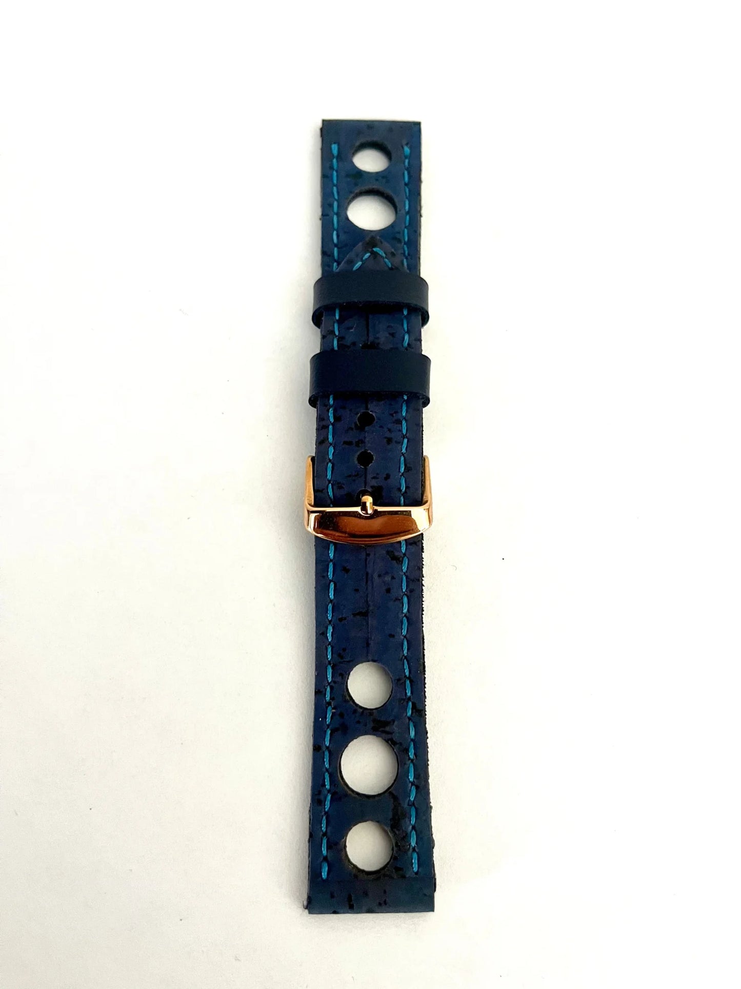 vista cinturino per lungo Cinturino RACING in Sughero Blu da 20mm