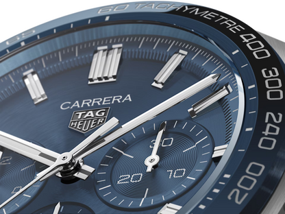 dettaglio zoom quadrante TAG Heuer Carrera Calibre Heuer 02 Chronograph - CBN2A1A.BA0643