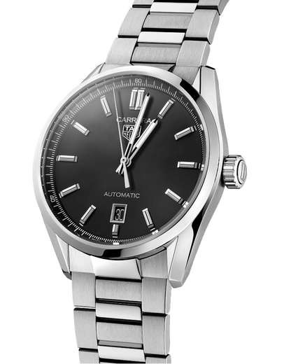 vista laterale TAG Heuer Carrera 39 mm Calibre 5 Automatico - WBN2110.BA0639