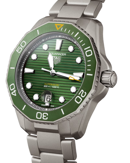 TAG Heuer Aquaracer Calibre 5 verde e acciaio