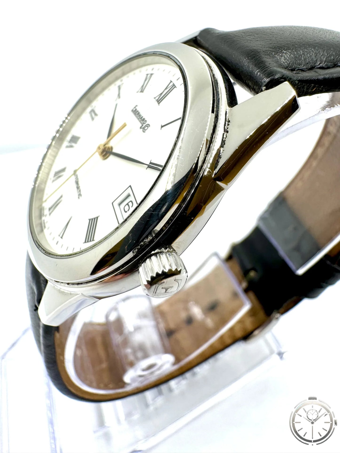 dettaglio lato corona orologio Eberhard 41003 Automatic swiss made