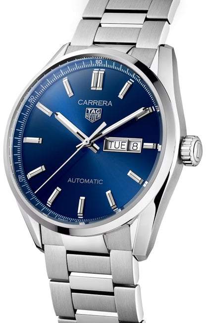 TAG Heuer Carrera Calibre 5 Day-Date blu e acciaio