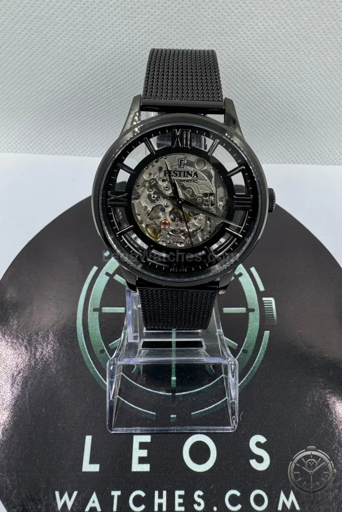 vista frontale Orologio Festina Skeleton Automatico F20535