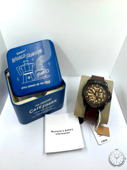 vista Orologio Fossil Bronson Automatic ME3219 con corredo originale