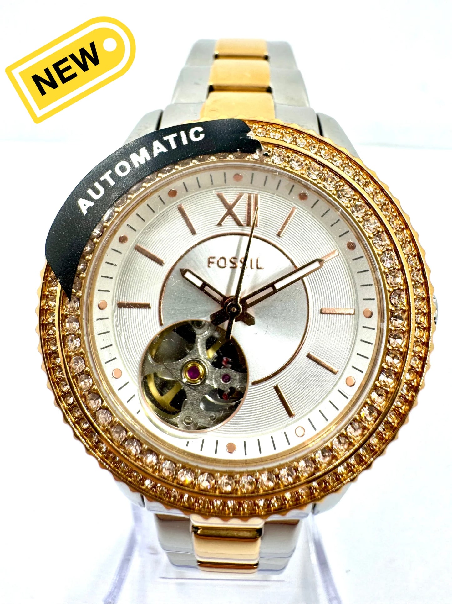 dettaglio quadrante Orologio da Donna Fossil Stella Automatic ME3214