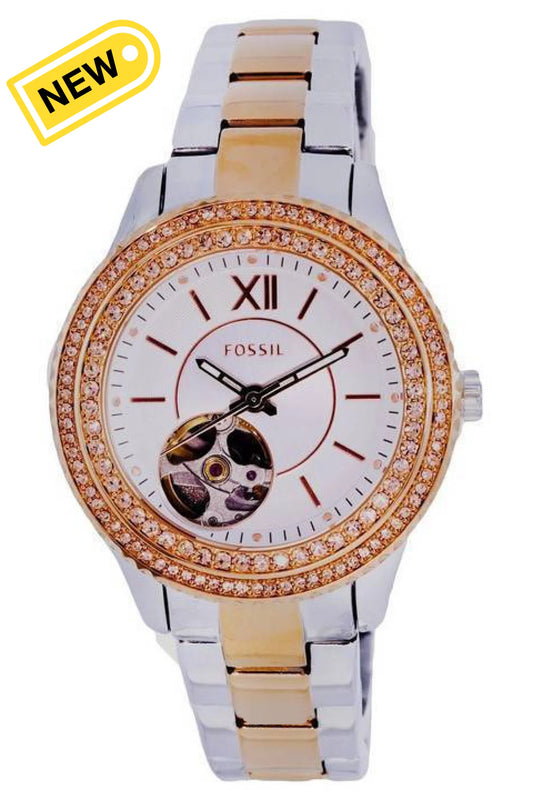 vista frontale Orologio da Donna Fossil Stella Automatic ME3214