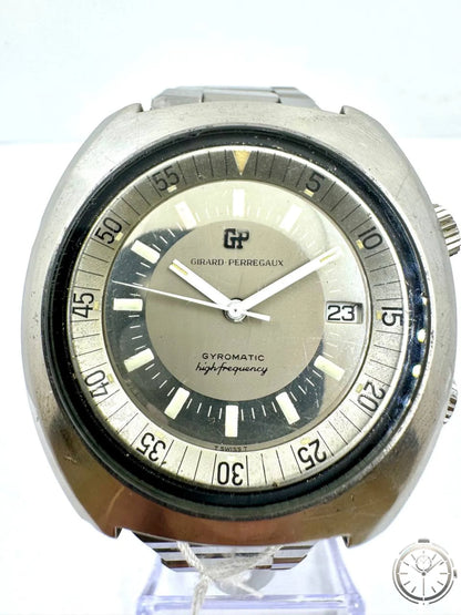 Girard-Perregaux Gyromatic High Frequency — Dettaglio quadrante bicolore Gyromatic highfrequency T Swiss T indici luminescenti