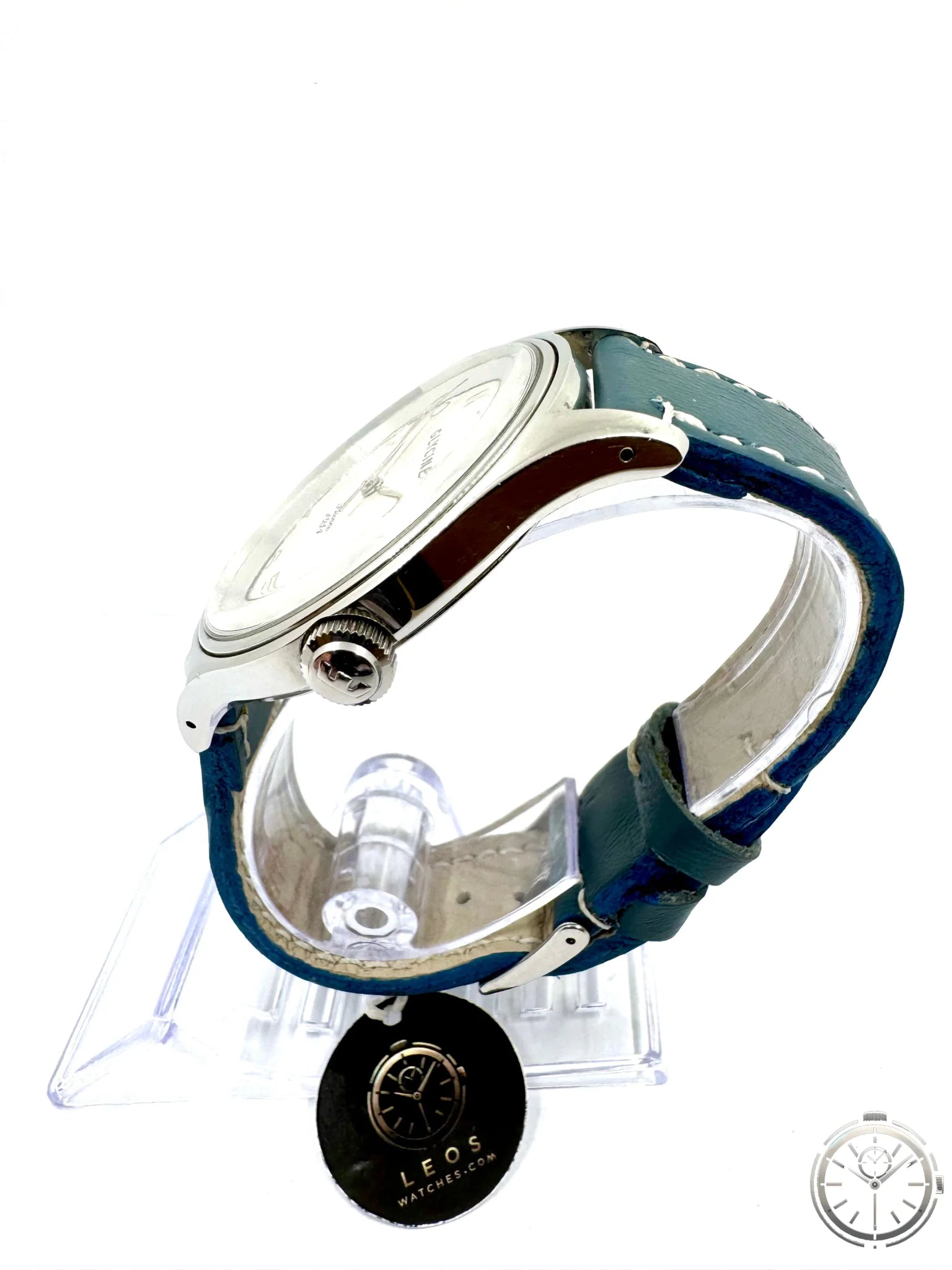 vista lato corona orologio Glycine “Bienne 1914” Ref. 3794