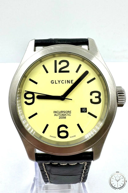 dettaglio quadrante orologio Glycine Incursore 3806 Automatico 44mm Swiss Made
