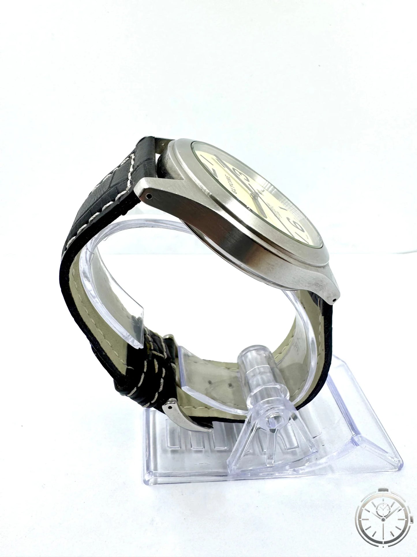 vista laterale orologio Glycine Incursore 3806 Automatico 44mm Swiss Made