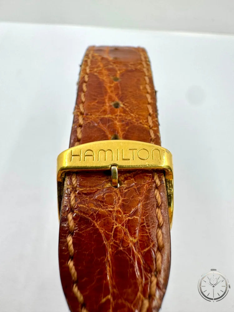 dettaglio fibbia logata orologio Hamilton Automatic Ref. 6234