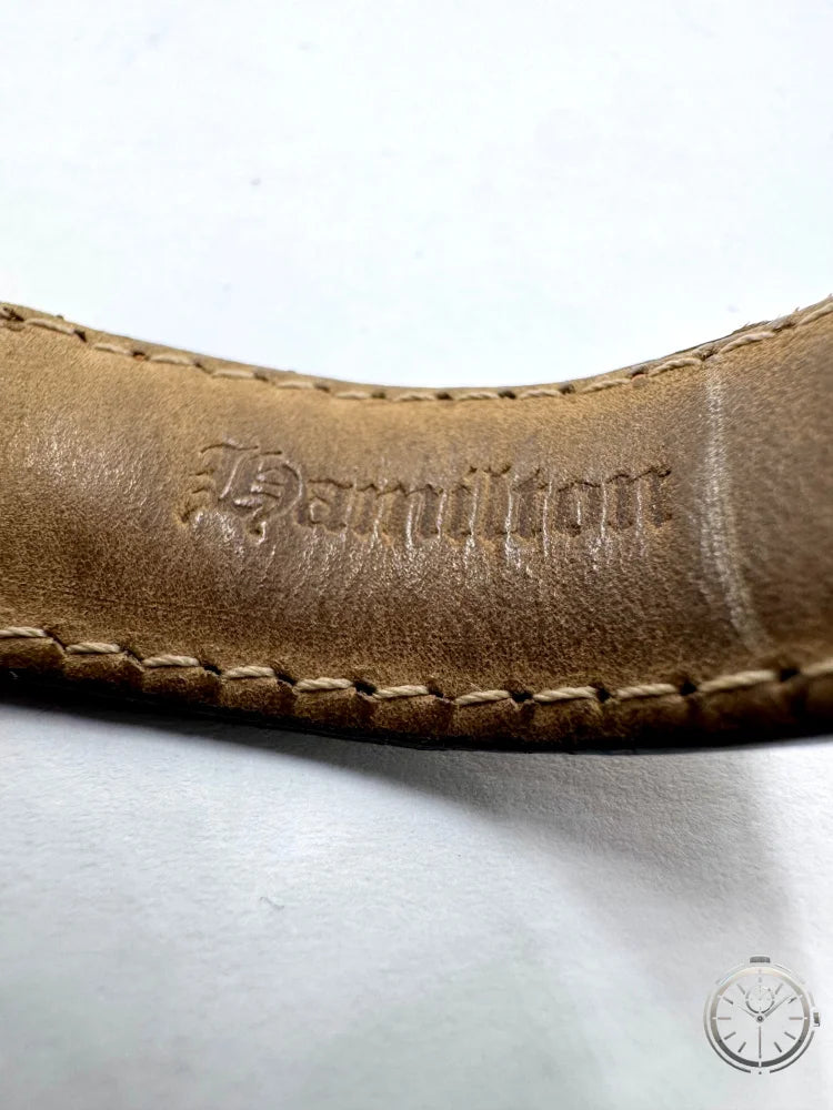 dettaglio cinturino con logo orologio Hamilton Automatic Ref. 6234