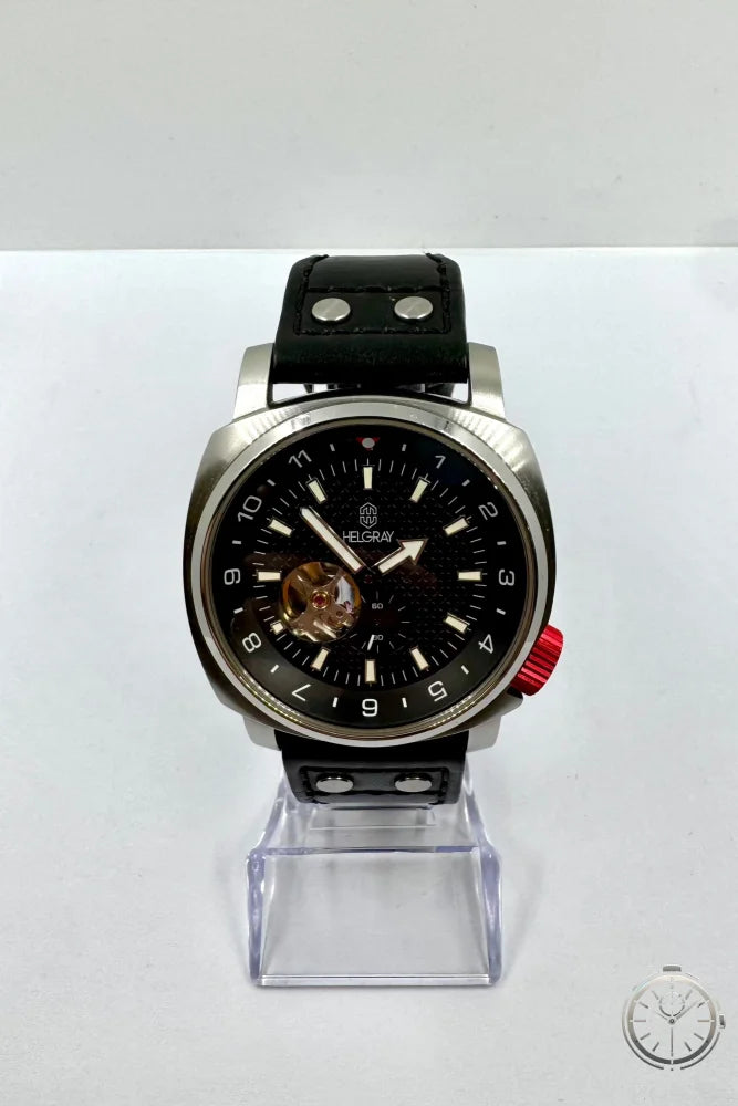 vista frontale orologio Helgray Bomber Automatic Ref. 1711