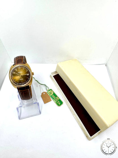 Invicta Swiss Made Carica Manuale 17 Jewels Incabloc — Cassa Bronzo 34mm — Full set con scatola originale Invicta