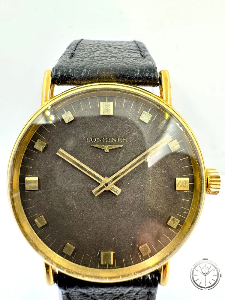 zoom dial orologio Longines Swiss Made anni '60