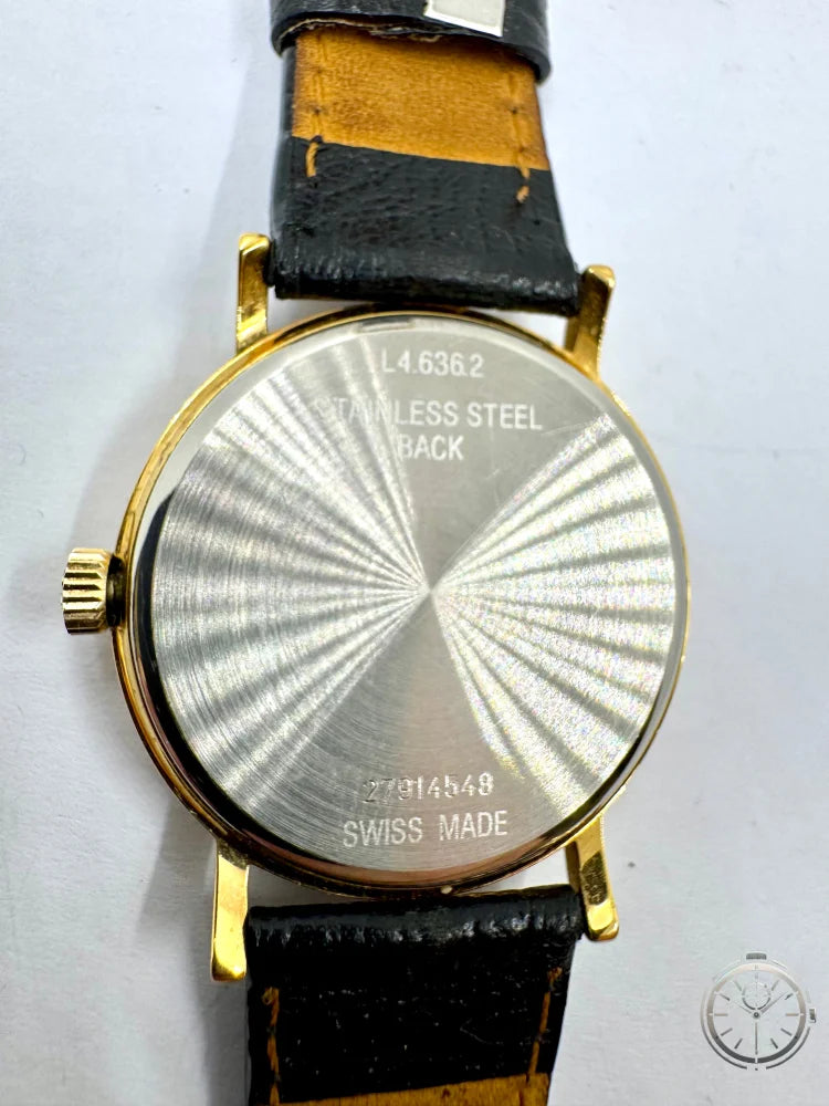 dettaglio fondello orologio Longines Swiss Made anni '60