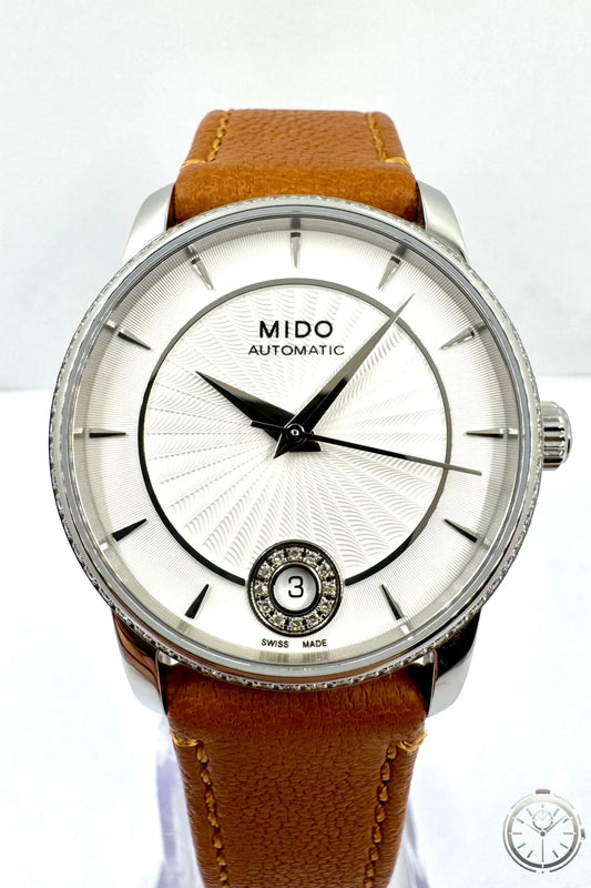 dettaglio quadrante Orologio Mido Baroncelli – Automatico Swiss Made con Diamanti