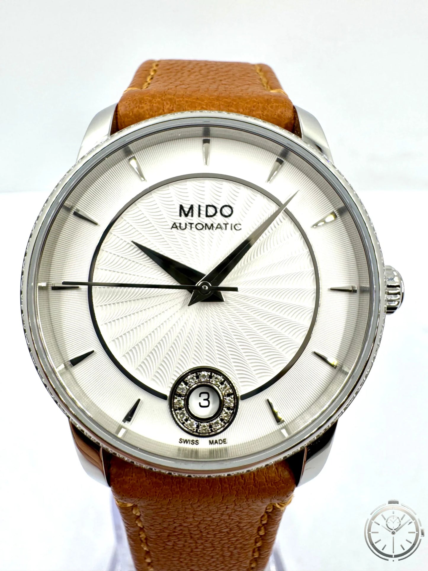 zoom del dial Orologio Mido Baroncelli – Automatico Swiss Made con Diamanti