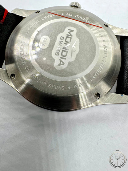 dettaglio fondello orologio Mondia Swiss 0220 Automatic