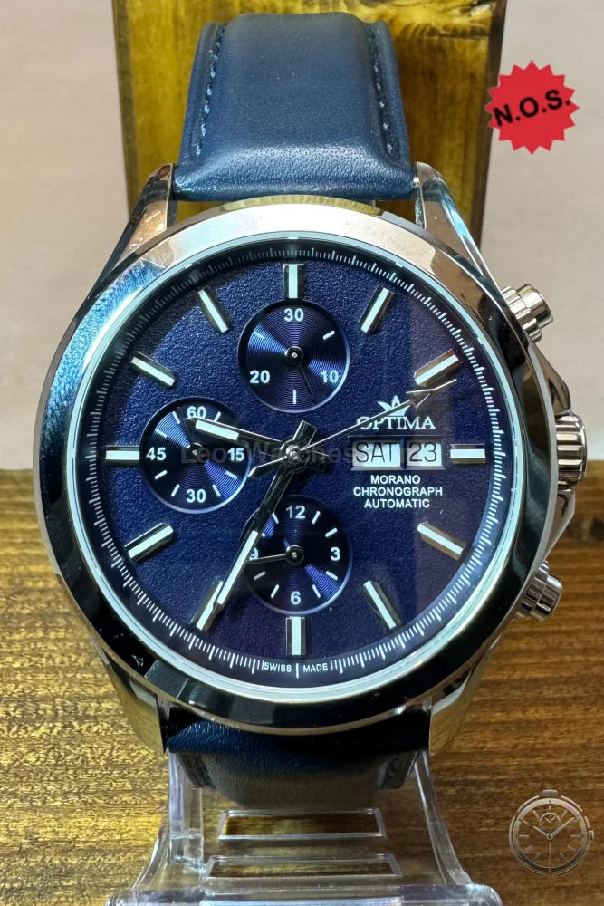 dettaglio quadrante orologio Optima Morano Chronograph Automatic