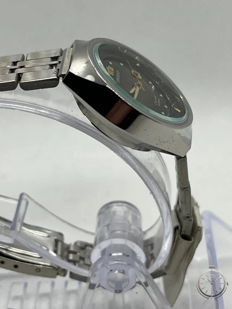 dettaglio cassa orologio ORIENT Vintage Donna Crystal