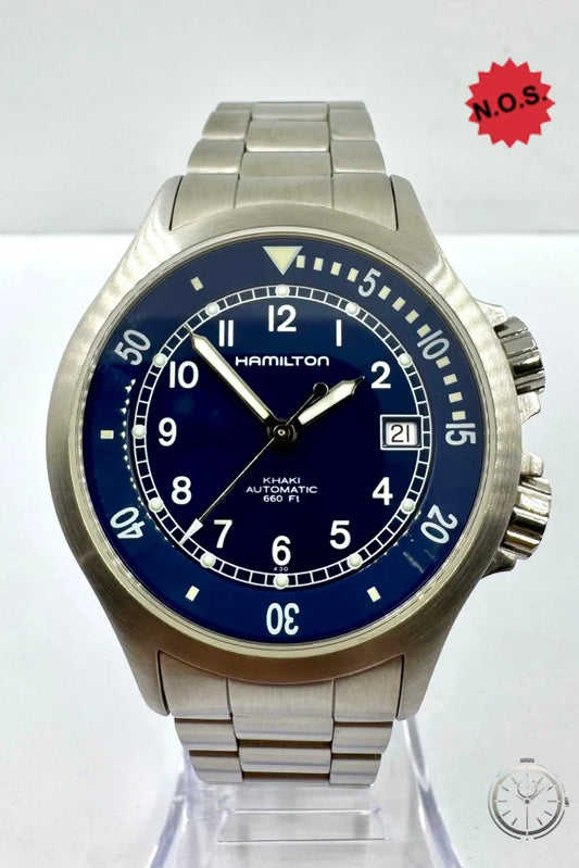 dettaglio quadrante Orologio Hamilton Khaki Navy Automatic Ref. H775151