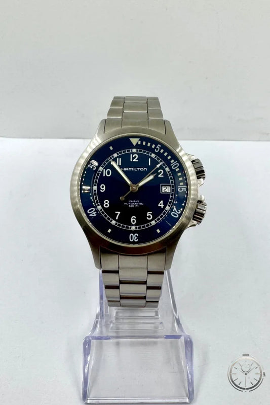 vista frontale Orologio Hamilton Khaki Navy Automatic Ref. H775151