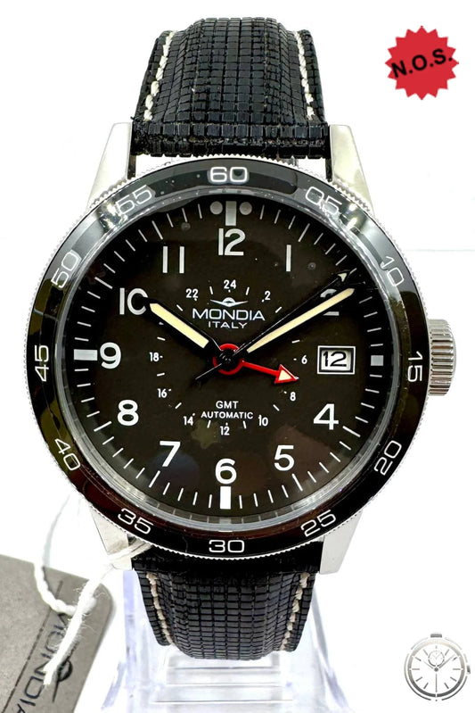 dettaglio quadrante orologio Mondia Military GMT Automatic