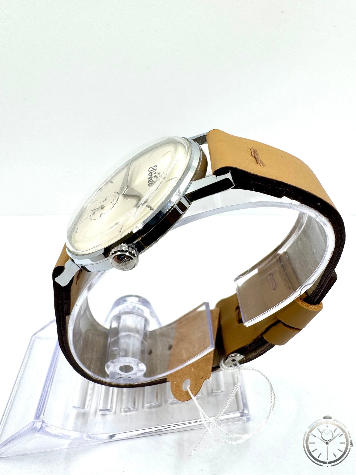 vista lato corona Orologio Perseo a Carica Manuale anni '90