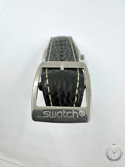dettaglio fibbia logata Orologio Swatch Irony Automatic Ref. YAS401