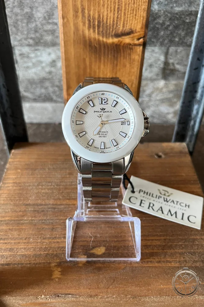 vista retro da steso orologio Philip Watch Cruiser Ceramic