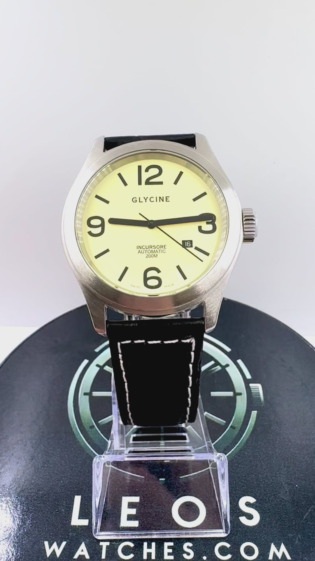 video orologio Glycine Incursore 3806 Automatico 44mm Swiss Made