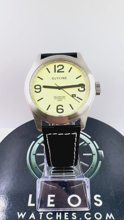 video orologio Glycine Incursore 3806 Automatico 44mm Swiss Made